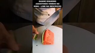 truque de mestre para servir melancia