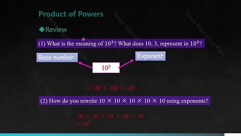 7th Grade Math Lessons | Unit 7 | Product of Powers | Lesson 1 | Three Inquisitive Kids