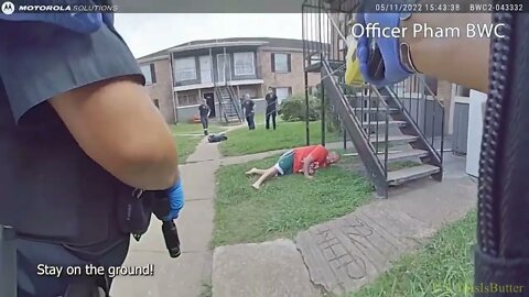 Officer shoots man after he charged and tackled them with pieces of glass in his hands