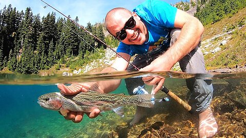 MOUNTAIN TROUT Fishing in PARADISE (Catch & Cook) AquaView