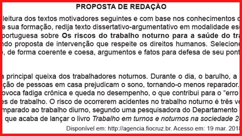 📝 REDAÇÃO NA PRÁTICA - ENCCEJA 2018 - [Ensino Médio]