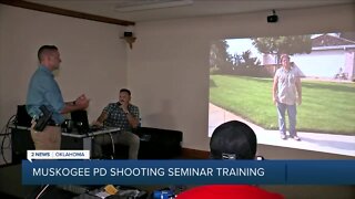 Muskogee police train with shooting simulators