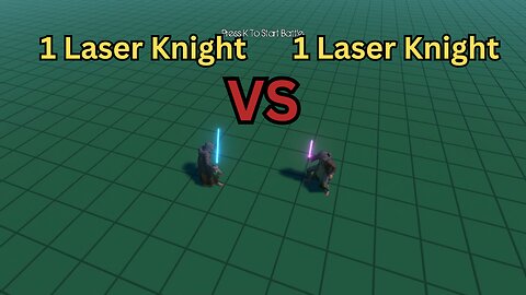 1 Laser Knight Versus 1 Laser Knight || Ultimate Epic Battle Simulator