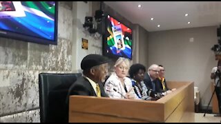 SOUTH AFRICA - Cape Town - Joint-Opposition Parties address the media on Constitutional Review process (cell phone video) (B9y)