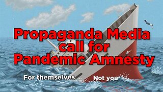 The Propaganda Media want Pandemic Amnesty.