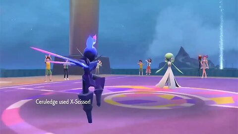 Pokémon Violet - Battling Gym Leader Tulip (Post Game)