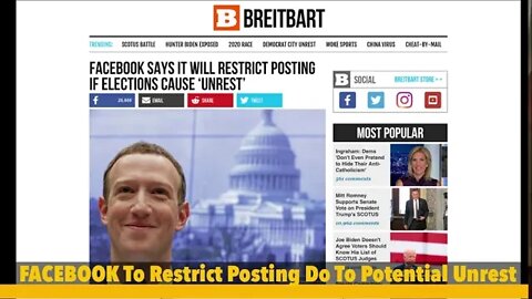 Facebook To Restrict Posting To Avoid Potential Unrest