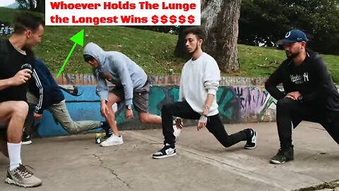 Get Paid To Get Fit With The Lunge Hold Challenge In Bogota, Colombia 🤑🏋️‍♂️