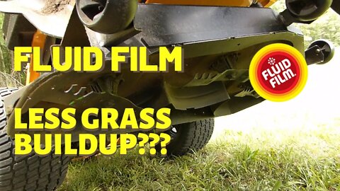 #148 Does FLUID FILM Help Less Grass Build Up Under The Mower Deck?