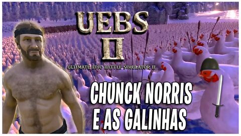 Chuck Norris e as GALINHAS BATALHA ÉPICA no Ultimate Epic Battle Simulator II UEBS