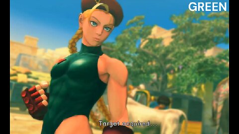 Cammy different color outfits Street Fighter 4
