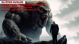 NA ŻYWO 04/04/23 PREZYDENT DONALD TRUMP KONFERENCJA PRASOWA Mar-a-Lago West Palm Beach, FL