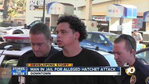 Man in jail for alleged hatchet attack