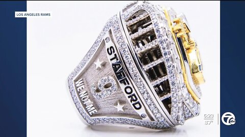 Matthew Stafford, Rams show off Super Bowl rings