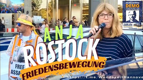 Rede Anja von der Friedensbewegung Rostock - Demo für Julian Assange