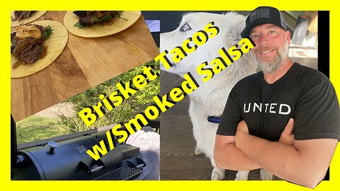 Brisket Tacos with Fresh Smoked Salsa #brisket #tacotuesday #tacos #salsa #besttacos #tortilla