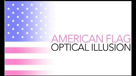 American Flag Optical Illusion 🤯