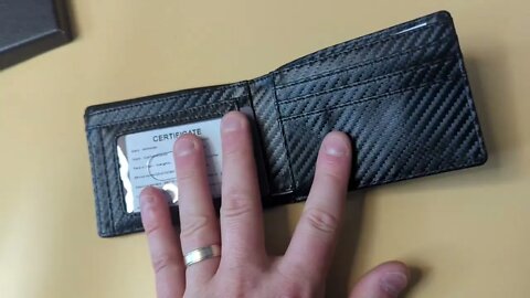 5 Star Product review: VANNANBA Minimalist Bifold Wallet Carbon Fiber Credit Card Holder with Cash