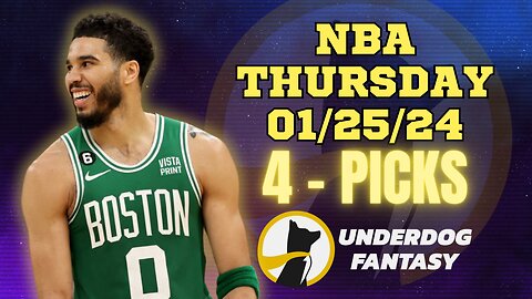 #UNDERDOGFANTASY | BEST #NBA PLAYER PROPS FOR THURSDAY | 01/25/24 | BEST BETS | #BASKETBALL | TODAY