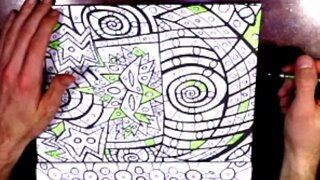 Visual Coloring Relaxation- "Where Do We Go Frm Here?"#15 Vibrational Trancendence"