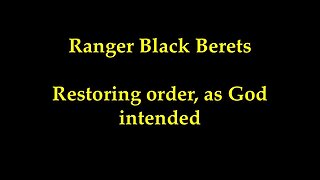 Ranger Black Berets