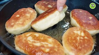 "ПОДГУЛЯВШИЙ" кефир и 1 яйцо! Пеку вкусные пышки и самые ПЫШНЫЕ пирожки с яблоками.