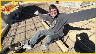 Curvy Forms for Concrete Floor in Shop Build | Weekly Peek Ep343