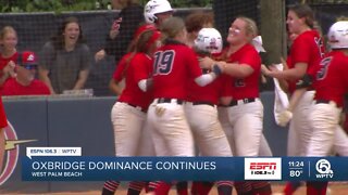 Oxbridge remains dominant on softball diamond advancing to final 4