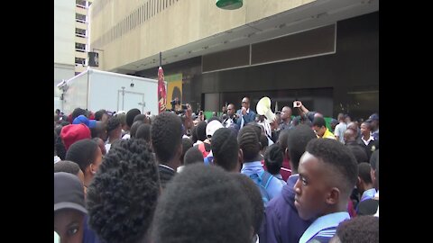 SOUTH AFRICA - Johannesburg - COSAS march to Luthuli House (videos) (eiY)