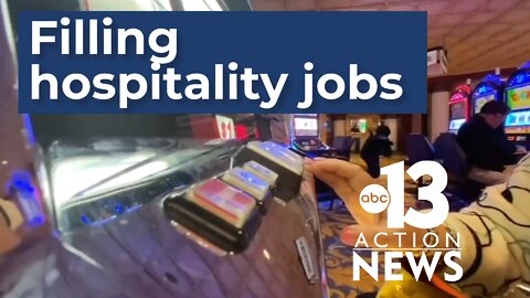 Valley resorts and casinos are looking to fill hospitality jobs before summer travel surge.