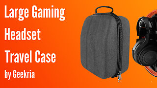 Large Gaming Over-Ear Headphones Travel Case, Hard Shell Headset Carrying Case | Geekria