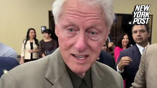 Video of Bill Clinton getting interrogated about Jeffrey Epstein ties goes viral