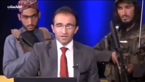 Kabul TV Host Tells Afghans, At GUNPOINT, Not To Be Afraid