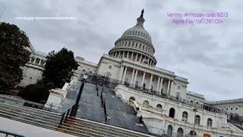 Washington DC 2.22.2022 Showing all the Fences US capitol to White House no fences Canadian Embassy