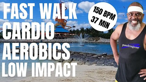 37 Min Fast Walking Power Marching Cardio Aerobics Low Impact | BPM 150 | Fat Burner Challenge!