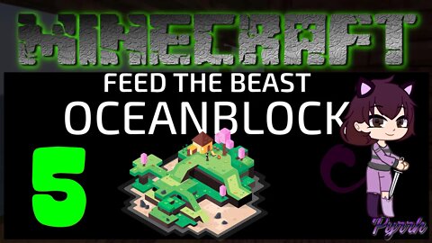 Minecraft FTB Oceanblock Ep 5 Burning Down the House, Mob Farm, and AMAZING Loot and Quest rewards