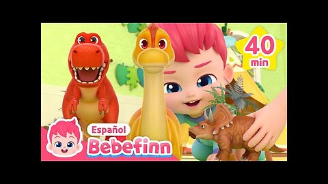 ¡ROAR! ¡Soy el Dinosaurio Más Aterrador del Mundo!🦖 | Canciones Infantiles | Bebefinn en español