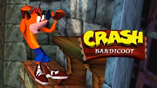 CRASH BANDICOOT 1 (PS1) #10 - Slippery Climb, Lights Out & Jaws of Darkness (PT-BR)