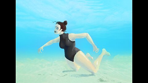 SPEED PAINT | Painting A Girl Underwater | Margue Paints