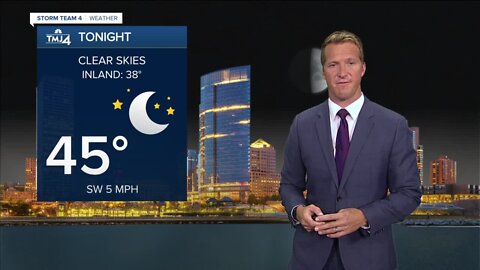 Southeast Wisconsin weather: Clear skies tonight, lows in the 40s