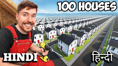 I Built 100 Houses and Gave Them Away! | MrBeast Inspired Charity Project | MrBeast in Hindi