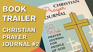 BOOK TRAILER #6 | ChristianArtDesign | Modern Unisex Christian Prayer Journal