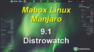 Mabox Linux baseado no Manjaro ambiente Openbox. Distro Leve e Rápida. Alta Pontuação no DIstrowatch