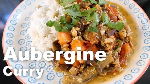 Aubergine (eggplant) curry - Vegan & gluten free
