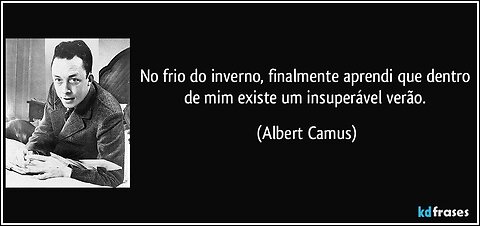 O frio do inverno lembra a morte e o esquecimento!