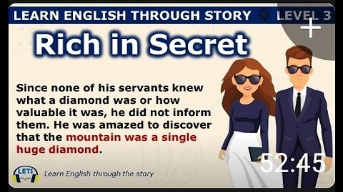 Leran English Through Story ⭐ Level – 3 🍀 Rich in Secret