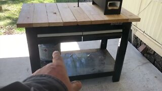 Repairing a work bench for my forge