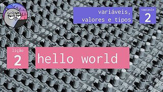 Cap. 2 – Variáveis, Valores & Tipos – 2. Hello world!
