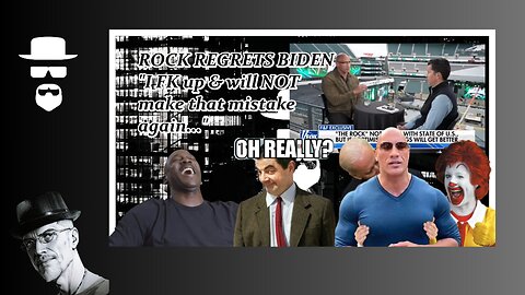"WHOOPS, I FK UP...W BIDEN" SAYS THE ROCK