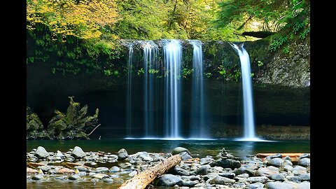 Island Nature Lake Waterfalls